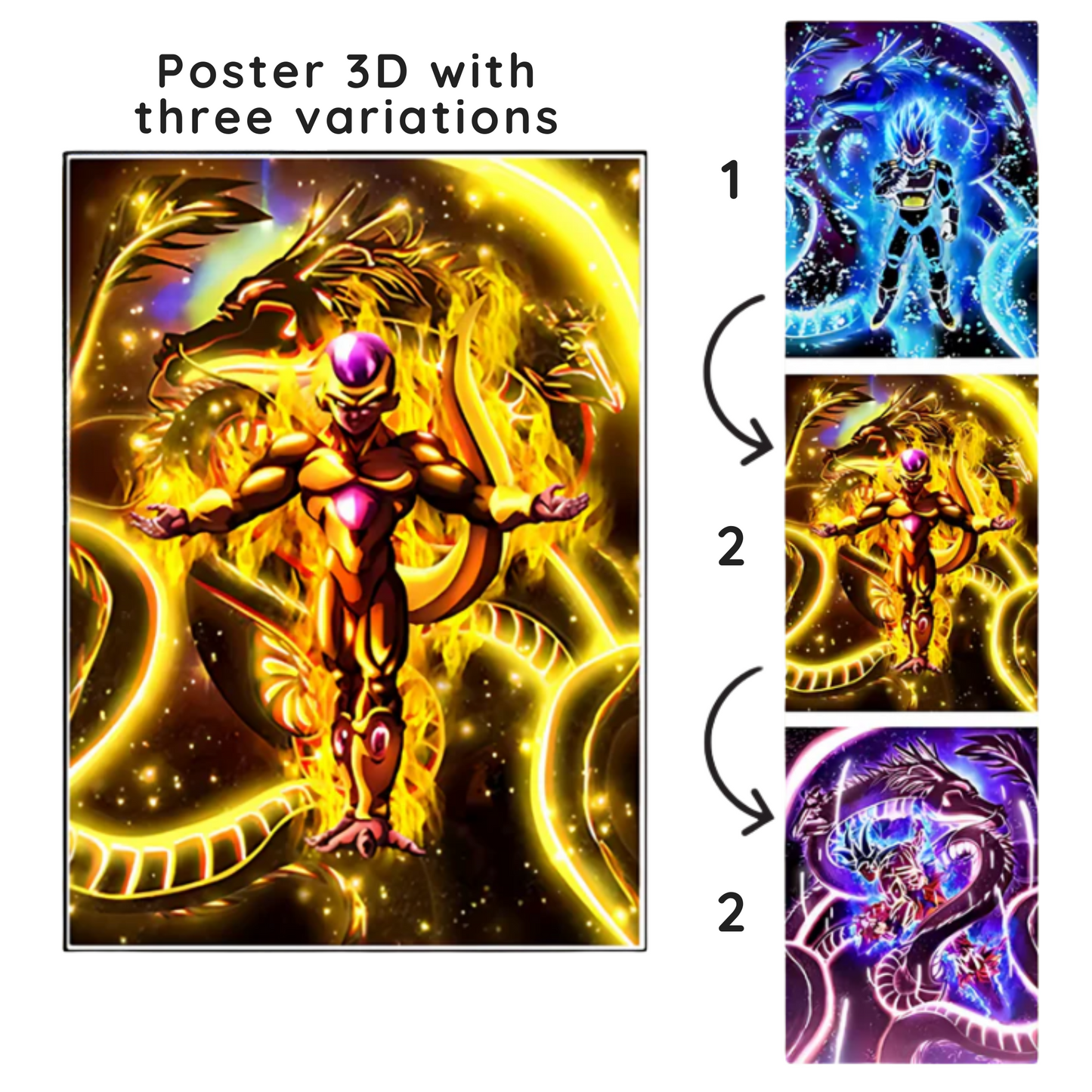 Póster de anime lenticular en 3D